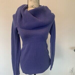Guess Purple Cowl Neck Sweater Dress Size S